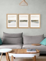 East End Prints Oak Orkney Triptych Framed Art Print - Image 1 of 2