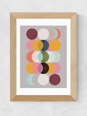 East End Prints Oak Moods and Moons Framed Art Print - Image 2 of 3