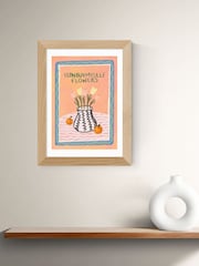 East End Prints Oak I Can Buy Myself Flowers Framed Art Print - Image 1 of 3