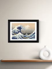 East End Prints Black The Great Wave Off Kanagawa Framed Art Print - Image 1 of 3