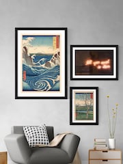 East End Prints Black The Great Wave Off Kanagawa Framed Art Print - Image 3 of 3