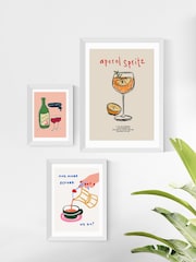 East End Prints White Wine Framed Art Print - Image 3 of 3