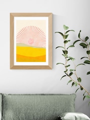 East End Prints Oak Rising Sun Framed Art Print - Image 1 of 3
