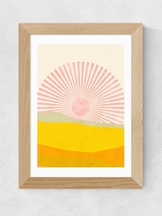 East End Prints Oak Rising Sun Framed Art Print - Image 2 of 3