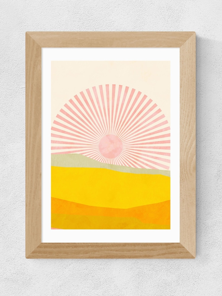 East End Prints Oak Rising Sun Framed Art Print - Image 2 of 3