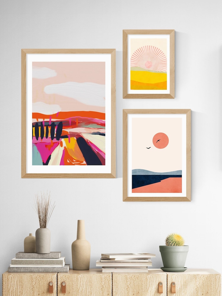 East End Prints Oak Rising Sun Framed Art Print - Image 3 of 3