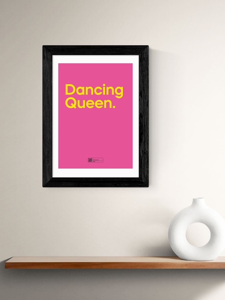 East End Prints Black Dancing Queen Framed Art Print - Image 1 of 3