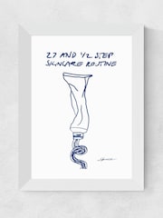 East End Prints White Skincare Framed Art Print - Image 2 of 3