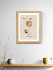 East End Prints Oak Aperol Spritz Ingredients Framed Art Print - Image 1 of 5