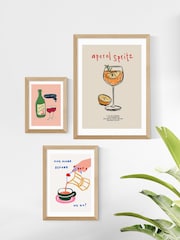 East End Prints Oak Aperol Spritz Ingredients Framed Art Print - Image 3 of 5