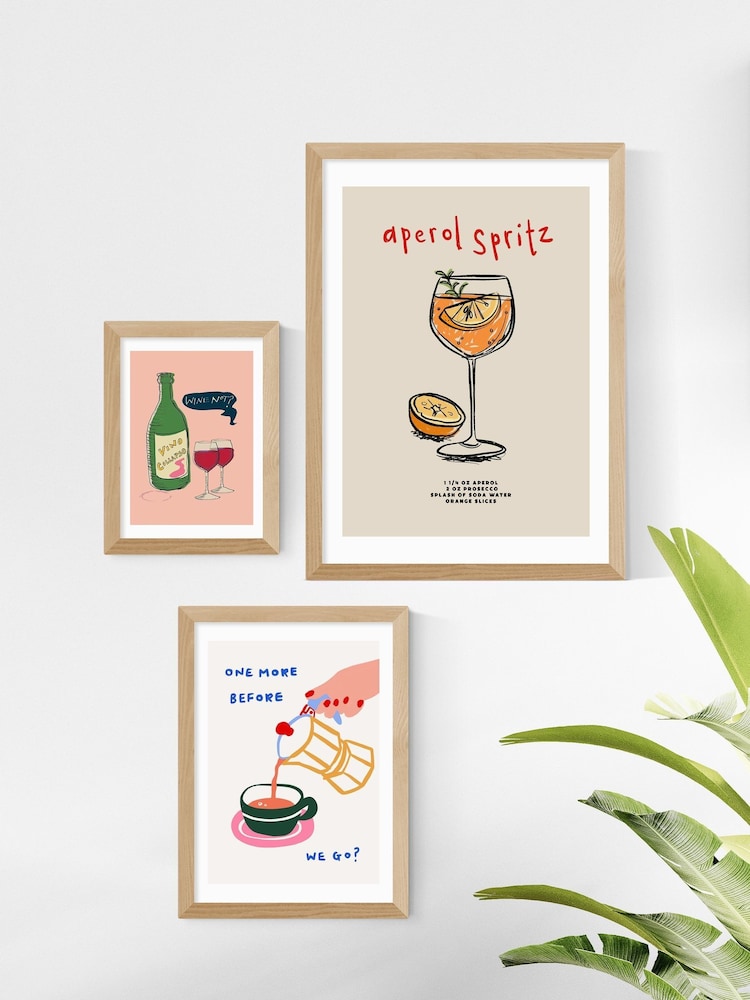 East End Prints Oak Aperol Spritz Ingredients Framed Art Print - Image 3 of 3