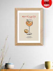 East End Prints Oak Aperol Spritz Ingredients Framed Art Print - Image 4 of 5