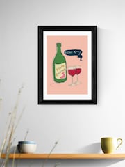 East End Prints Black Wine Framed Art Print - Image 1 of 5