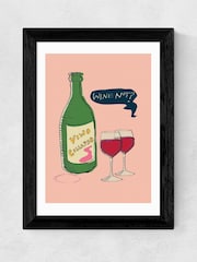 East End Prints Black Wine Framed Art Print - Image 2 of 5