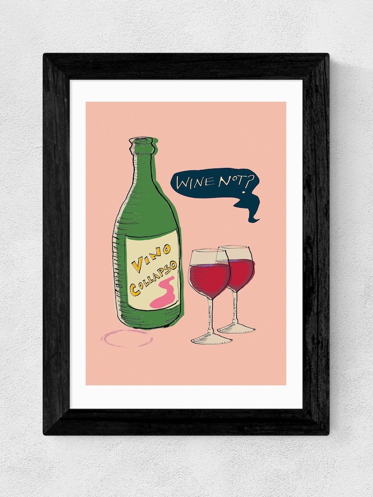 East End Prints Black Wine Framed Art Print - Image 2 of 5