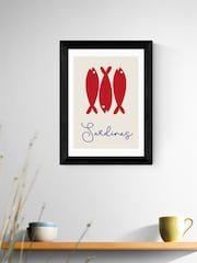 East End Prints Black Sardines Framed Art Print - Image 1 of 5