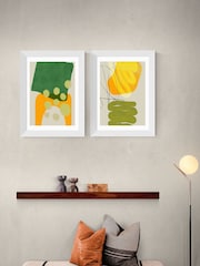 East End Prints White Painted Lines Framed Art Print - Image 1 of 2