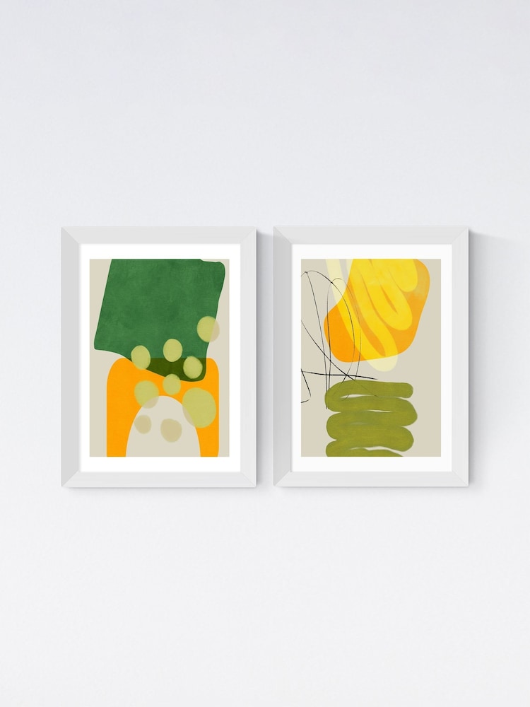 East End Prints White Painted Lines Framed Art Print - Image 2 of 2