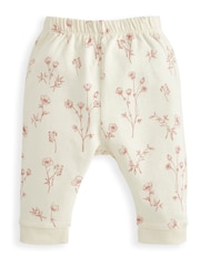 Mamas & Papas Pink Floral Print Sweatshirt And Leggings Set - Image 4 of 4