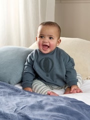 Mamas & Papas Blue Sweatshirt And Leggings Set - Image 1 of 6