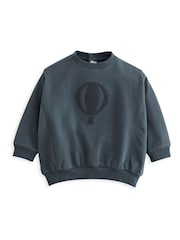Mamas & Papas Blue Sweatshirt And Leggings Set - Image 5 of 6