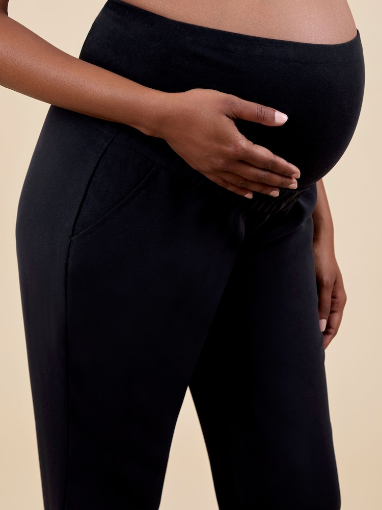 JoJo Maman Bébé Black Maternity Straight Leg Trousers - Image 5 of 5 JoJo Maman Bébé Black Maternity Straight Leg Trousers - Image 5 of 5