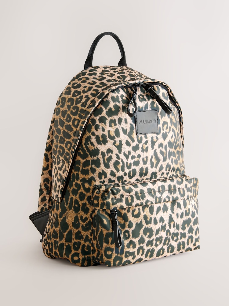 smALLSAINTS Leopard Back To School Nylon Backpack - Image 1 of 7 smALLSAINTS Leopard Back To School Nylon Backpack - Image 1 of 7