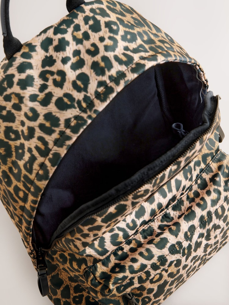 smALLSAINTS Leopard Back To School Nylon Backpack - Image 7 of 7 smALLSAINTS Leopard Back To School Nylon Backpack - Image 7 of 7