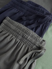 Sage Green/Slate Grey Jersey Short Pyjamas Set 2 Pack - Image 13 of 14