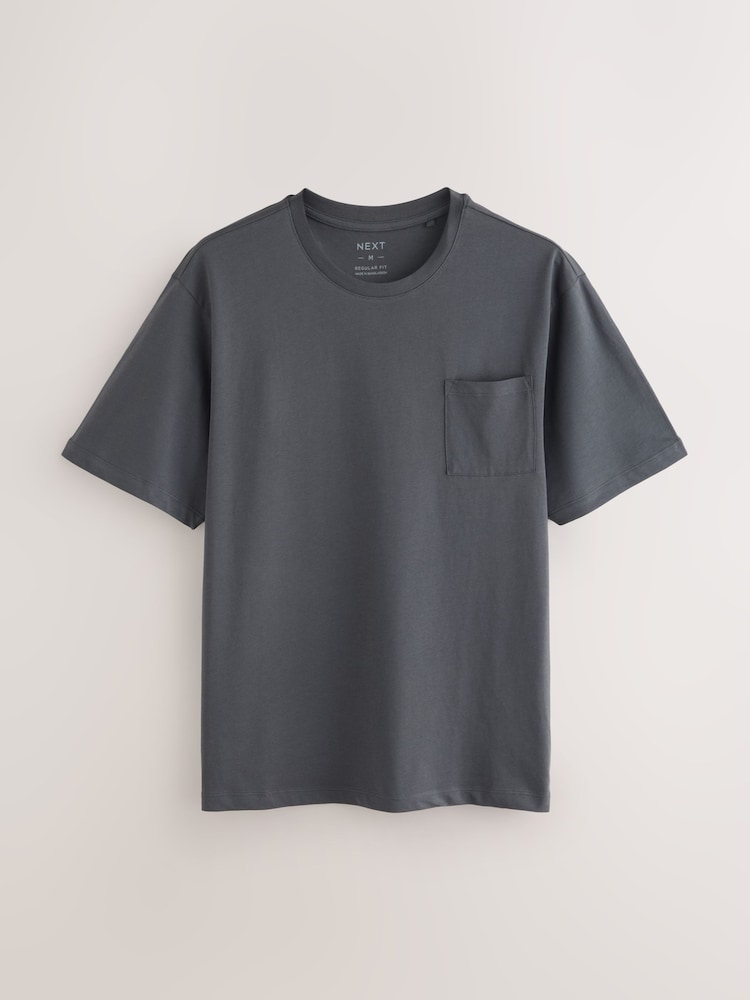 Sage Green/Slate Grey Jersey Short Pyjamas Set 2 Pack - Image 4 of 8