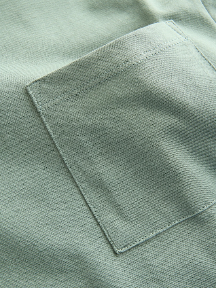 Sage Green/Slate Grey Jersey Short Pyjamas Set 2 Pack - Image 6 of 8
