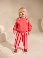 Pink and Red Stripe Barrel Leg Trousers (3mths-7yrs) - Image 2 of 8