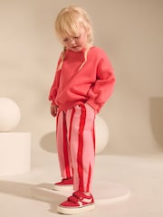 Pink and Red Stripe Barrel Leg Trousers (3mths-7yrs) - Image 4 of 8