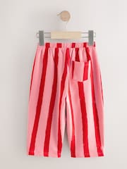 Pink and Red Stripe Barrel Leg Trousers (3mths-7yrs) - Image 6 of 8