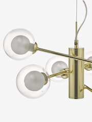Dar Lighting Polished Gold Kumara 6 Light Pendant - Image 4 of 4
