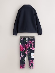 Baker by Ted Baker 2 Piece Funnel Neck Satin Detail Sweater & Leggings Set - صورة 2 من 6