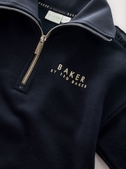Baker by Ted Baker 2 Piece Funnel Neck Satin Detail Sweater & Leggings Set - صورة 4 من 6
