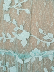 Adrianna Papell Blue Lace Embroidery Dress - Image 5 of 5