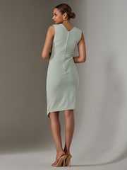 Зеленый - Jolie Moi Без рукава Wrap Front средних размеров платья - Image 2 of 6