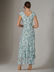 Jolie Moi Green Sleeveless Ruffle Midi Dress - Image 2 of 6