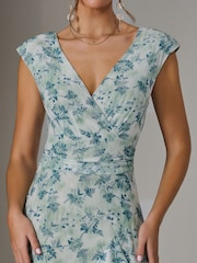 Jolie Moi Green Sleeveless Ruffle Midi Dress - Image 3 of 6