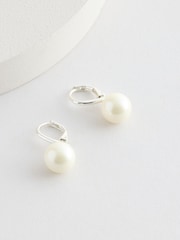 Lauren by Ralph Lauren Silver Tone Pearl Drop Earrings - Image 1 of 2