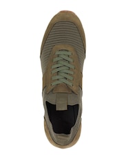 Jones Bootmaker Green Sean Leather Trainers - Image 5 of 6