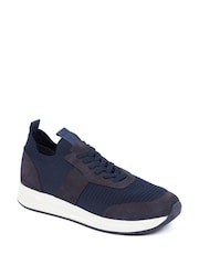 Jones Bootmaker Green Sean Leather Trainers - Image 2 of 5