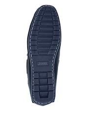 Jones Bootmaker Blue Parks Casual Leather Moccasins Shoes - Image 6 of 6