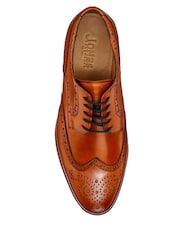 Jones Bootmaker Mens Manning Wide Fit Brogues Shoes - Image 5 of 6