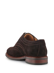 Коричневый хромированный - Jones Bootmaker Longwood Suede Derby Brogues - Image 3 of 5