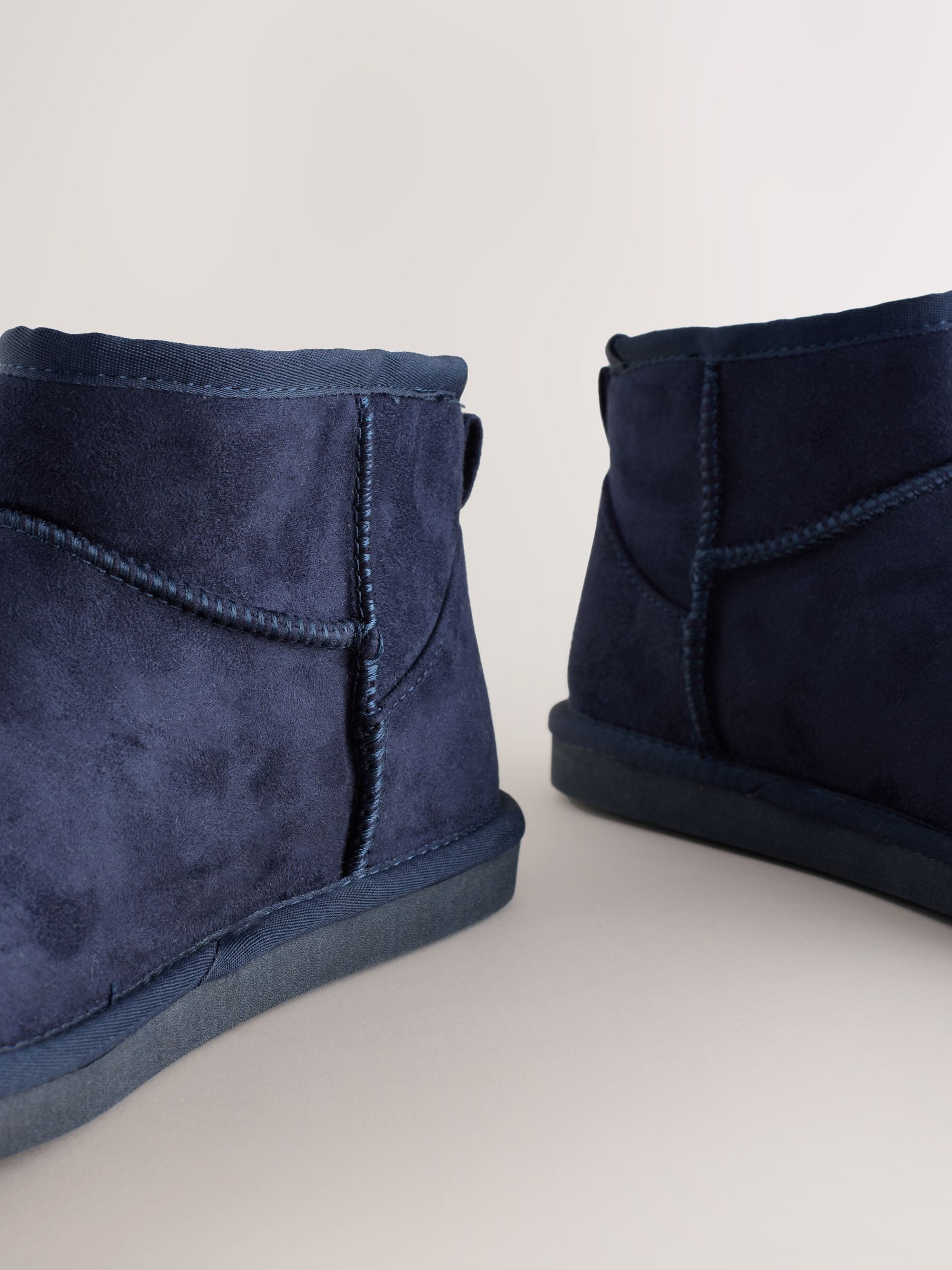 Buy Navy Microsuede Boot Slippers from Next USA