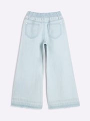 River Island Seam Detail Wide Leg 100% Cotton Jeans - Image 1 de 4