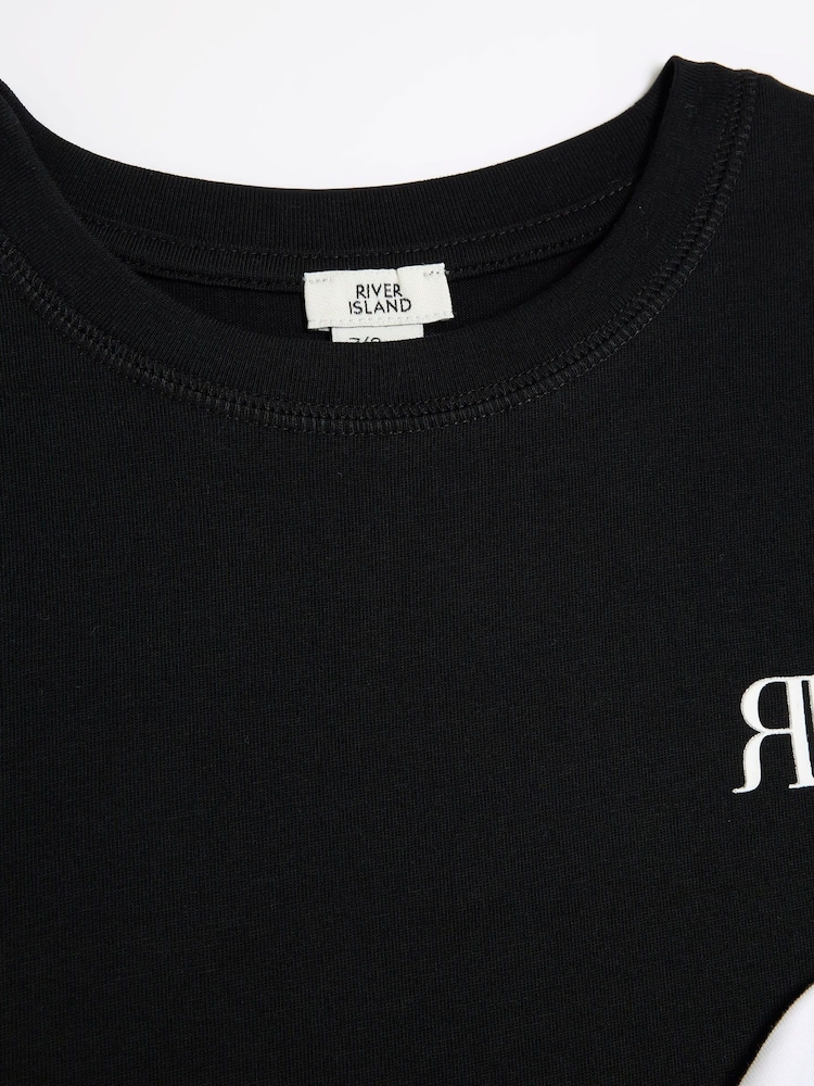 River Island White Boys 100% Cotton T-Shirts 2 Pack - Image 3 of 4